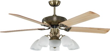 L01-21187原木古銅【AC交流馬達】52吋、60吋吊扇燈(E27X5)