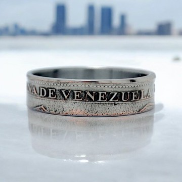 委內瑞拉戒指 女款, 委內瑞拉女子錢幣戒指, 委內瑞拉錢幣戒指 男款