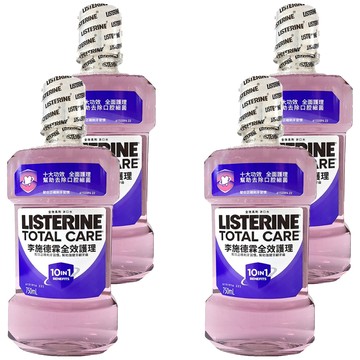 LISTERINE 李施德霖 台灣公司貨 全效護理漱口水  750ml  4瓶