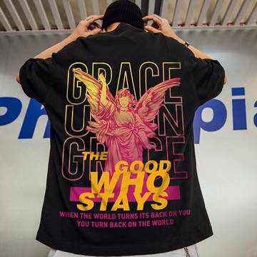 歐美高街潮流加肥加大寬松短袖T恤男潮oversize國潮大碼夏季半袖