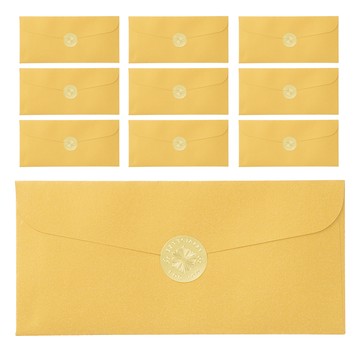 Tamsa 零用錢信封 10入 + 貼紙組 金色  10個