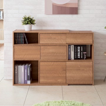 TZUMii 六門伸縮收納櫃 書櫃 伸縮書櫃 日系書櫃 多功能櫃