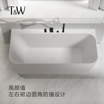 【亞克力浴缸】獨立式人造石浴缸一體家用長方形酒店工程民宿浴盆批發源頭工廠 可開發票 全館五折 工廠現貨直銷 新品特價 z2118