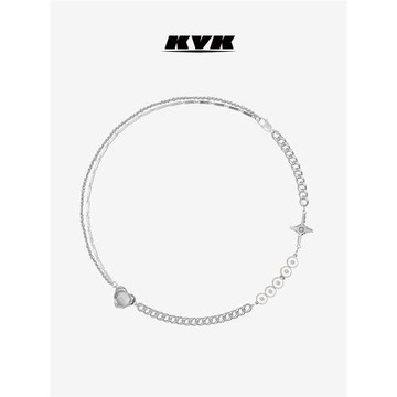 (免運)KVKCLOUD 云系列拼接組合項鏈 白鹿同款原創設計小眾輕奢s925
