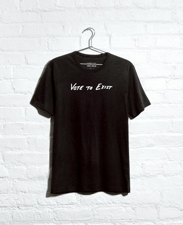 Kenneth Cole | Site Exclusive! Vote To Exist T-Shirt in Black, Size: 2XL