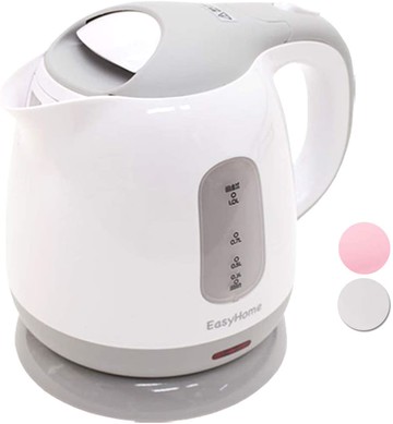 【日本代購】EasyHome 1.0L電熱水壺 防空燒功能 KTK-300-G 灰色