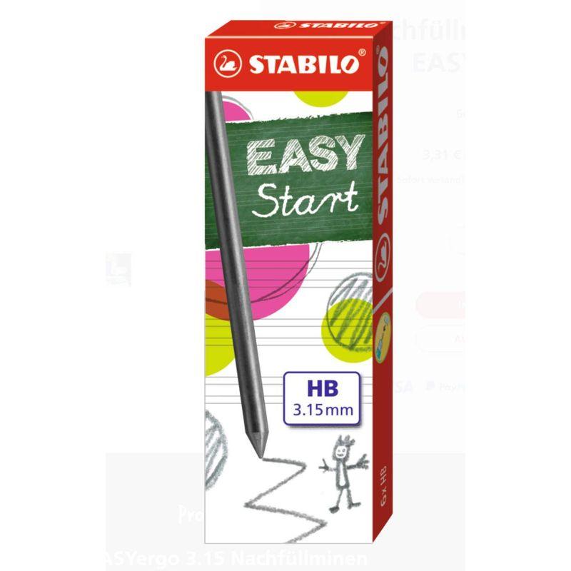 Stabilo Easy Ergo 3.15?MM HB鉛筆Refills ツインパック 12?Leads