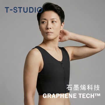 【T-STUDIO】VTech石墨烯｜ 中拉半身束胸內衣(黑)