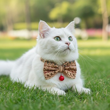 原始圖騰款 蝴蝶結寵物裝飾項圈 貓咪 小型犬