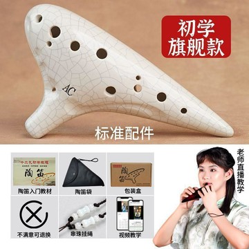【台灣出貨】陶笛12孔初學者入門中音C調十二AC兒童小學生成人進階樂器2#