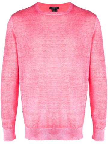 Avant Toi - crew neck sweater - men - Cotton/Linen/Flax - M - Pink