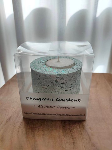 仿石感擴香燭台組(擴香燭台+茶蠟燭1個)