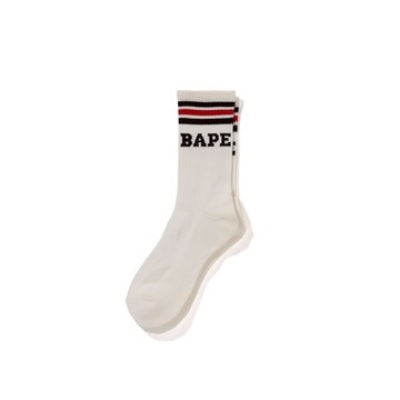 【日貨代購CITY】2024AW APE BAPE STRIPE SOCKS 字體 LOGO 條紋 長襪 襪子 現貨