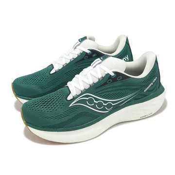 Saucony 慢跑鞋 Ride 18 男鞋 綠 白 緩衝 回彈 運動鞋 索康尼 S21000203