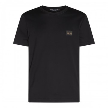 Dolce & Gabbana - Black Cotton T-shirt 50