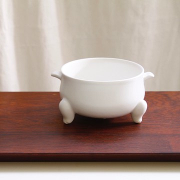 【香具用品】滿釉支釘燒-雙耳三足香爐