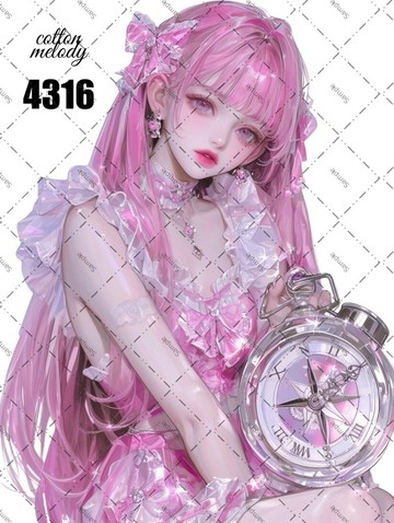 original sticker no.4316 人物貼紙 原創貼紙 原創人物貼紙 裝飾貼紙 cotton melody