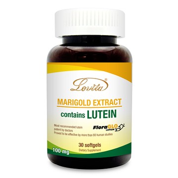 Lovita愛維他 美國專利FloraGLO金盞花葉黃素20mg素食膠囊(游離型小分子)(30顆)﹝小資屋﹞