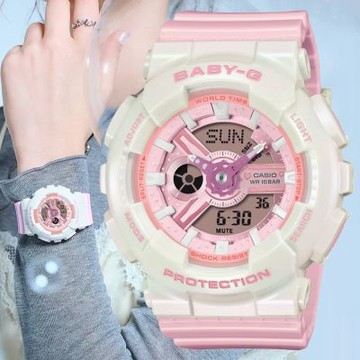 CASIO 卡西歐 BABY-G 夢幻色彩  雙顯腕錶 錶 手錶 送禮 BA-110PD-4A