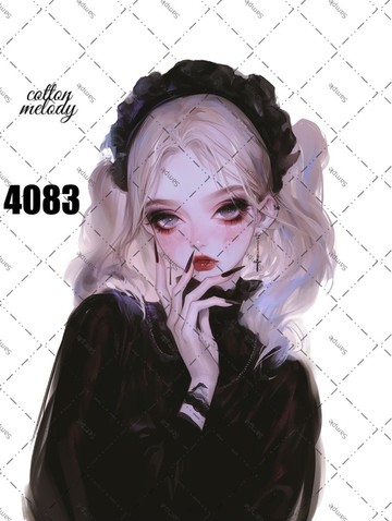 original sticker no.4083 人物貼紙 原創貼紙 原創人物貼紙 裝飾貼紙 cotton melody