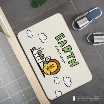 LINE FRIENDS 珪藻土吸水地墊 (60*39*0.9cm)【收納王妃】