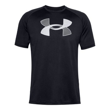 Under Armour Big Logo Tech Short Sleeve T-Shirt 'Black Grey'