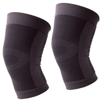 LEADER X 台灣製 防護升級鋅石墨烯護膝 加大加寬限定版  均碼 31.5 x 12cm  1組  灰色