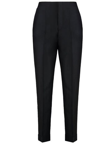 alberta ferretti satin pants