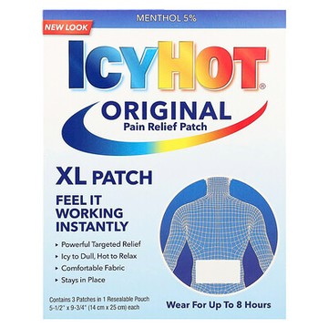 Icy Hot, 原裝止痛貼，XL 號，3 片