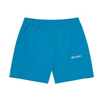 【預購】韓國 KODAK 夏日經典配色三分短褲 藍色BLUE