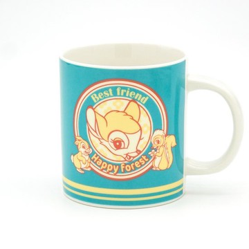 【震撼精品百貨】Bambi_小鹿班比~日本Disney迪士尼 小鹿斑比美濃燒陶瓷馬克杯-粉彩色調*29236