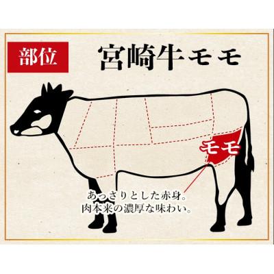 ふるさと納税 国富町 宮崎牛モモステーキ 4枚 合計400g(国富町)