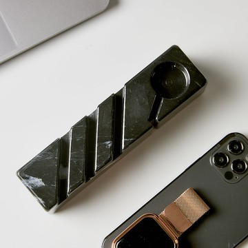 | 3C | 大理石。長型。Apple Watch。錶帶收納。無線充電座