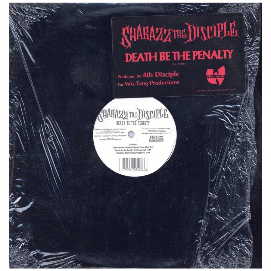 SHABAZZ THE DISCIPLE DEATH BE THE PENALTY 12" US 1995年リリース