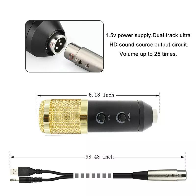 プロ BM 900 USB コンピュータスタジオカラオケマイクビデオ録画 Karaok