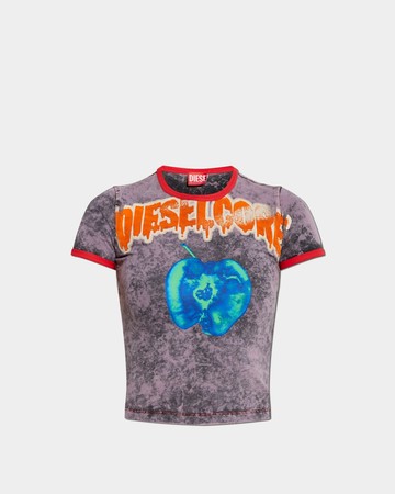 DIESEL 短版LOGO印花圓領T-Shirt - S