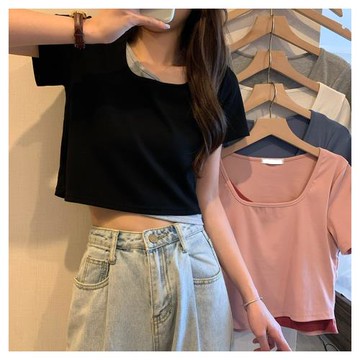 【A3】時尚假兩件設計上衣-預購