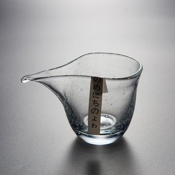 日式玻璃公道杯瓘玉氣泡勻杯雨落公杯加厚家用分茶器功夫茶具配件
