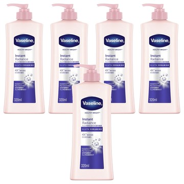Vaseline 凡士林 瞬效透亮修護潤膚露 320ml 身體乳 保濕 亮白  5件