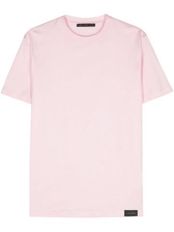 Low Brand - logo-patch cotton T-shirt - men - Cotton - XXL - Pink