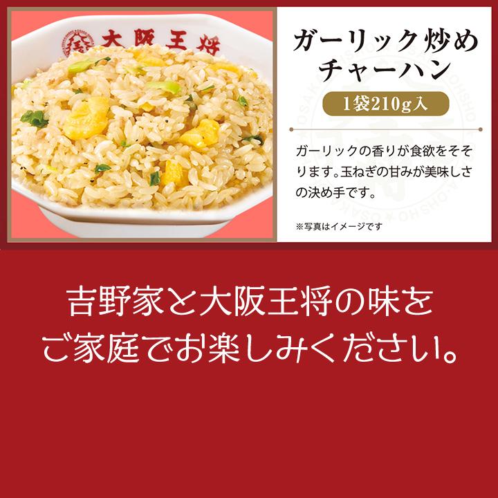 吉野家 牛丼 冷凍食品 冷凍牛丼の具 チャーハン 吉野家×大阪王将 丼の具＆チャーハンバラエティ詰め合わせ合計20食 冷凍チャーハン王将 国産品 (国内製造)