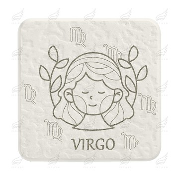 珪藻土超吸水杯墊(處女座)杯墊 珪藻土杯墊 吸水杯墊 可吸水 送禮小物 婚禮小物 企業送禮 紀念品