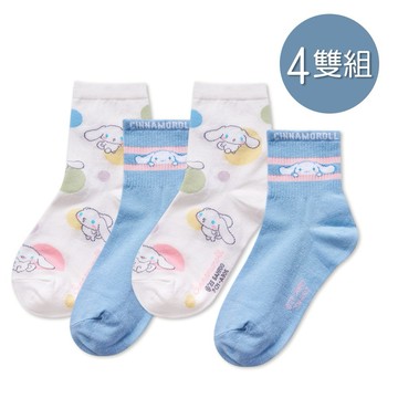 【ONEDER】大耳狗 中統襪 女襪-305 ( 4雙組) (台灣製造 /品質保證/棉襪/中統襪)