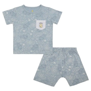 baa baa sheepz 抱抱羊 糖果套裝 短袖上衣 & 短褲  5~6歲  宇宙藍