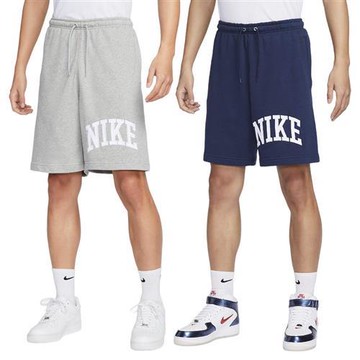 Nike 短褲 男裝 抽繩 毛圈布 灰/藍【運動世界】FQ4093-063/FQ4093-410