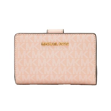 Michael Kors 防刮皮革釦式滿版中夾