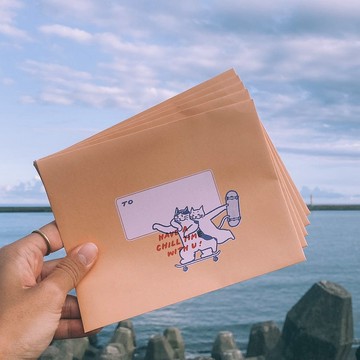 明信片的家 Have A Chill Time With U信封袋