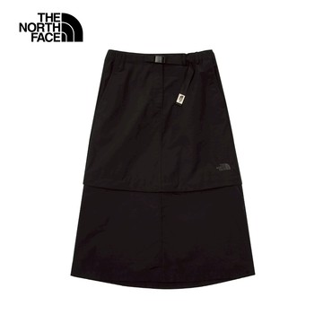 女款黑色DWR防潑水可拆卸短裙｜8C59JK3