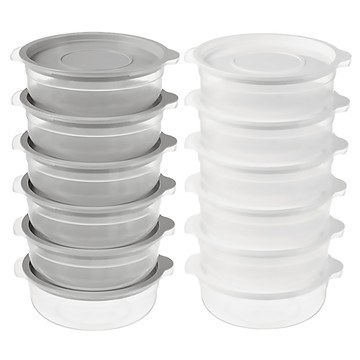 comet 可微波圓形保鮮盒  450ml  12個