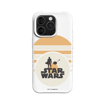 iPhone 16 Pro SolidX 白 - Star Wars - The Mandalorian - 復古印刷